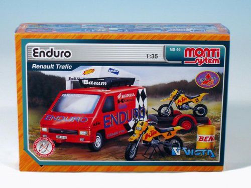 Stavebnice Monti 49 Enduro Renault Trafic 1:35 v krabici 22x15x6cm