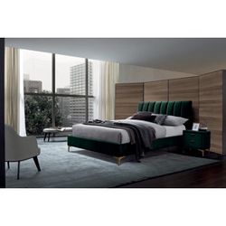 Čalúnená manželská posteľ Mirage VELVET 160 Farba: Zelená