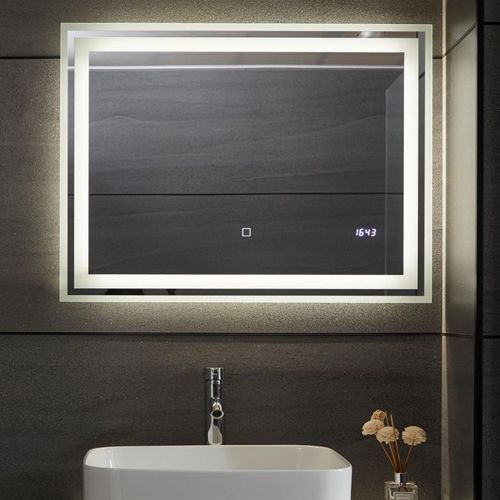 AQUAMARIN kúpeľnové zrcadlo s LED osvetlením, 80 x 60 cm