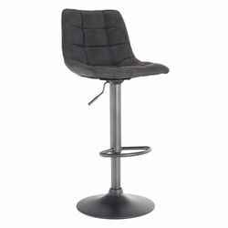 Barová stolička, sivá/čierna, LAHELA