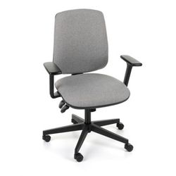 Kancelárska stolička s podrúčkami Sean 3D - sivá (Medley 05) / čierna