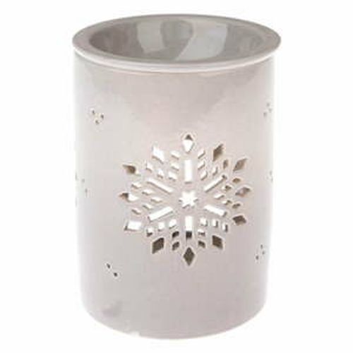 Sivá porcelánová aromalampa Dakls, výška 12,2 cm