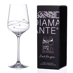 Diamante Spiral Swarovski poháre na víno 450 ml