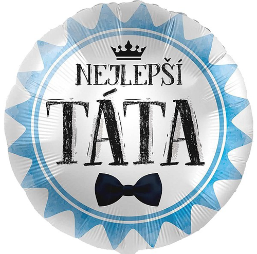 Balónik fóliový s českým nápisom Nejlepší táta
