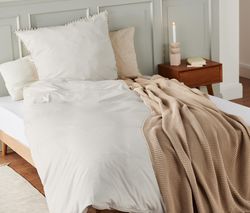 Prémiová bavlnená posteľná bielizeň, béžová, štandardná veľkosť