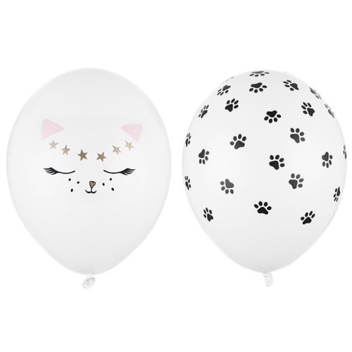 Balóniky latexové Mačička mix 30 cm, 50 ks