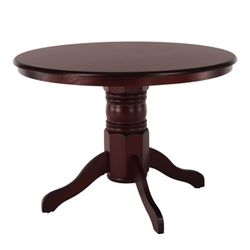 Jedálenský stôl, okrúhly, gaštan, priemer 106 cm, TABLOS