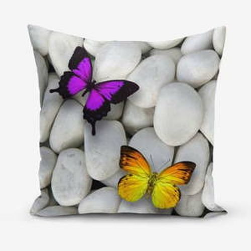 Obliečky na vaknúš s prímesou bavlny Minimalist Cushion Covers Double Butterfly, 45 × 45 cm