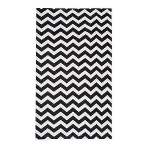 Čierno-biely behúň Floorita Optical Black White, 60 × 220 cm