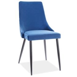 Jedálenská stolička Piano B Velvet Farba: Modrá