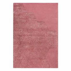 Ružový vlnený koberec Flair Rugs Diamonds, 160 x 230 cm