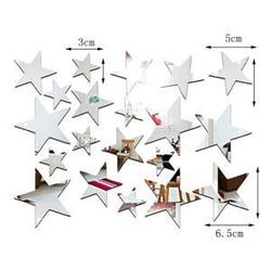 Sada 20 zrkadlových samolepiek Ambiance Stars