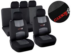 Poťahy sedadiel Airbag Dark, sada 9 ks