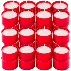Sada smútočných sviečok, červená, 3 cm, 48 ks