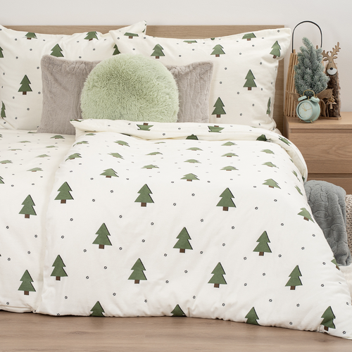 4Home Flanelové obliečky Little Trees, 140 x 200 cm, 70 x 90 cm