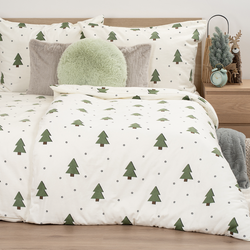 4Home Flanelové obliečky Little Trees, 140 x 200 cm, 70 x 90 cm