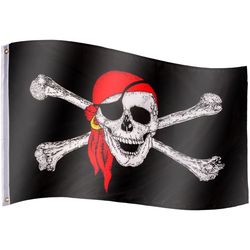 Pirátska vlajka Jolly Roger - 120 cm x 80 cm