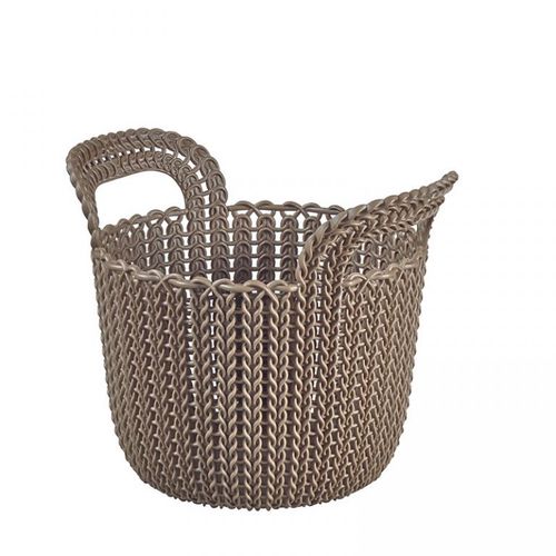 CURVER KNIT guľatý košík, 23x20x41 cm, 3 L, hnedá