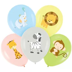 Balóniky latexové Baby Animals 30 cm 5 ks