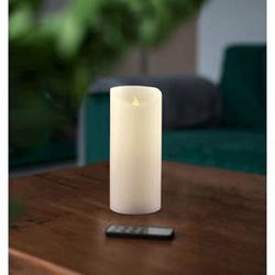 LED sviečka s diaľkovým ovládačom DecoKing Wax, výška 15 cm