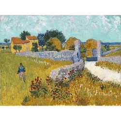 Reprodukcia obrazu Vincenta van Gogha - Farmhouso in Provnce, 40  ×  30 cm