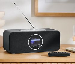 WiFi internetové rádio s farebným displejom, čierne
