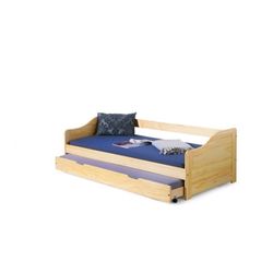 Laura 90 drevená rozkladacia posteľ s prístelkou borovica