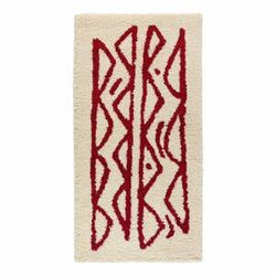 Krémovo-červený koberec Le Bonom Morra, 80 x 150 cm