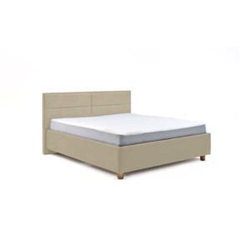 Béžová dvojlôžková posteľ s úložným priestorom PreSpánok Grace, 180 x 200 cm