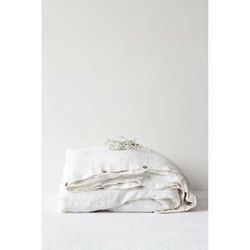 Biela ľanová obliečka na perinu Linen Tales, 200 x 220 cm