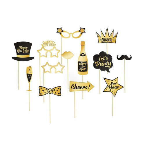 Rekvizity do fotokútika Silvester 13 ks