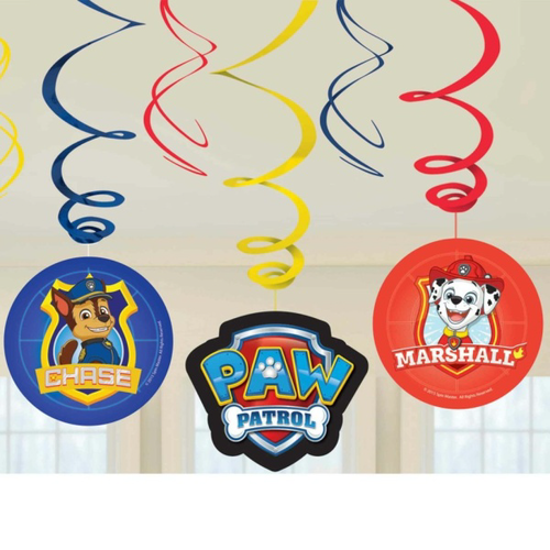 DEKORÁCIA závesná špirálová Labková patrola