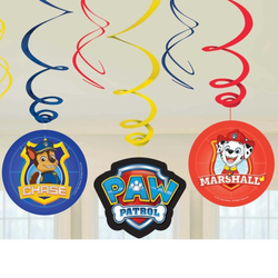 DEKORÁCIA závesná špirálová Labková patrola