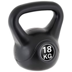 MAXXIVA Kettlebell činka, čierna, 18 kg