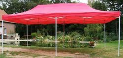 Záhradný párty stan DELUXE nožnicový - 3 x 6 m červená