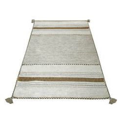 Béžový bavlnený koberec Webtappeti Antique Kilim, 70 x 140 cm
