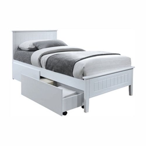 Midea jednolôžková posteľ s roštom biela