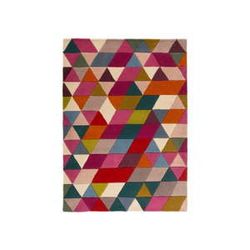 Vlnený koberec Flair Rugs Illusion Prism Pink Triangles, 120 × 170 cm
