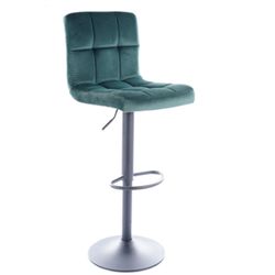 Barová stolička C-105 VELVET Farba: Zelená