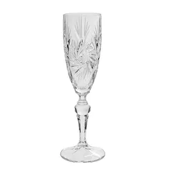 Bohemia Jihlava brúsené poháre na sekt Pinwheel 180 ml 6 ks