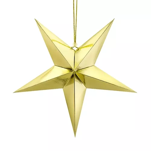 HVIEZDA papierová zlatá 30cm