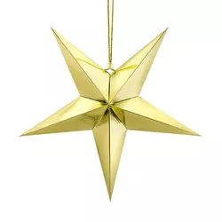 HVIEZDA papierová zlatá 30cm