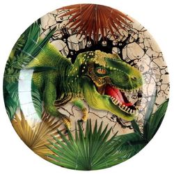 Tanieriky papierové Dinosaur 22,5 cm 10 ks