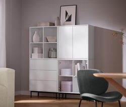 Regálový modul »Flemming«, cca 75 x 75 cm, s 3 zásuvkami, biely