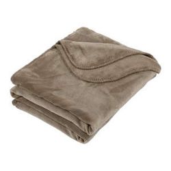 Sivohnedý pléd Tiseco Home Studio Horsestitch, 130 × 170 cm
