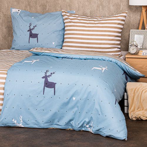 4Home Bavlnené obliečky Deer love, 220 x 200 cm, 2 ks 70 x 90 cm
