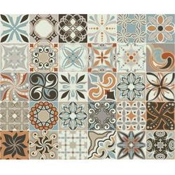 Sada 30 nástenných samolepiek Ambiance Cement Tiles Bali, 10 × 10 cm