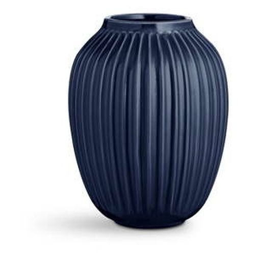 Tmavomodrá kameninová váza Kähler Design Hammershoi, výška 25 cm