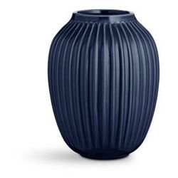 Tmavomodrá kameninová váza Kähler Design Hammershoi, výška 25 cm
