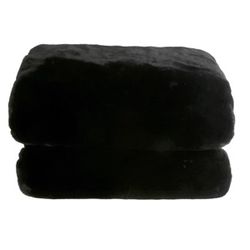 Rabita Typ 1 kožušinová deka 150x170 cm čierna